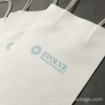 Custom paper shopping bag for clothes packing